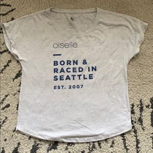 Born and Raced in Seattle cap sleeve top